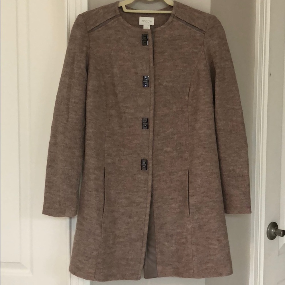 CHICOS coat tan